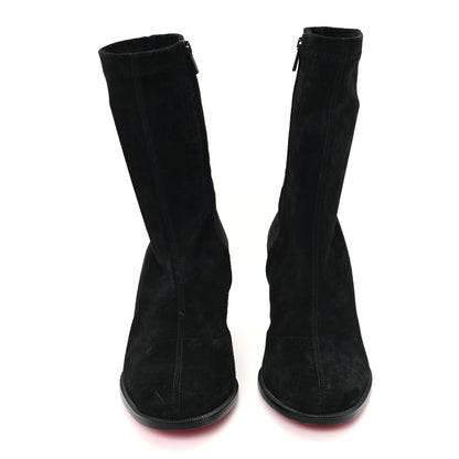 Christian Louboutin Suede Stretchadoxa Ankle Bootie 35 Black 3 of 8