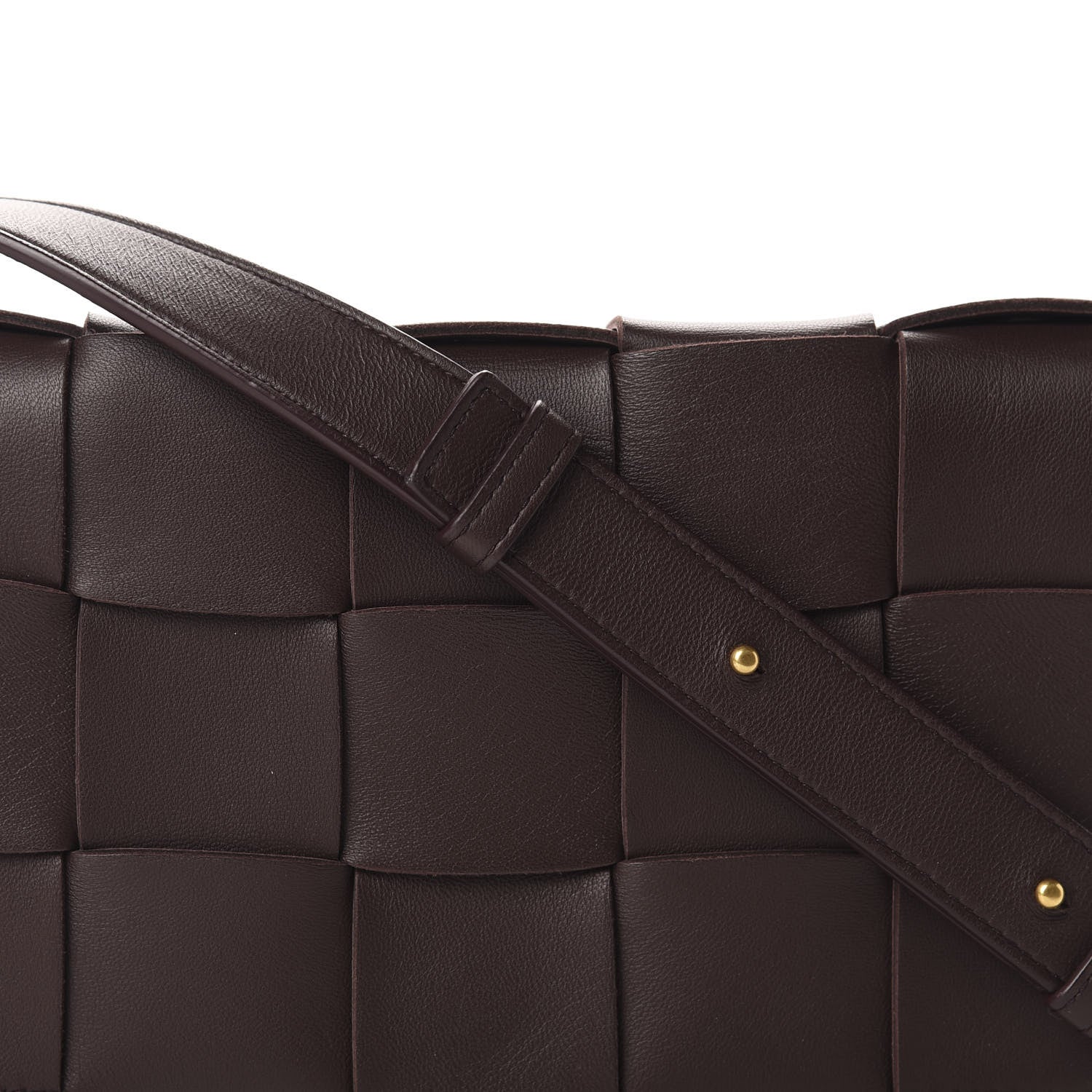 Bottega Veneta Lambskin Maxi Intrecciato Cassette Crossbody Bag Oxblod 11 of 11