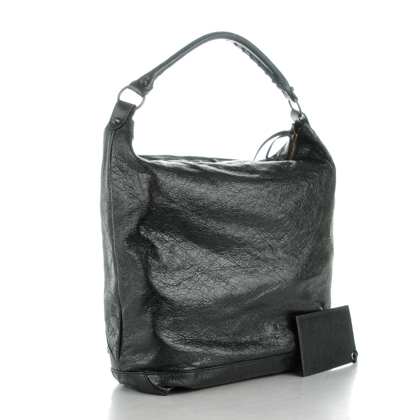 Agneau Classic Hardware Day Hobo Black