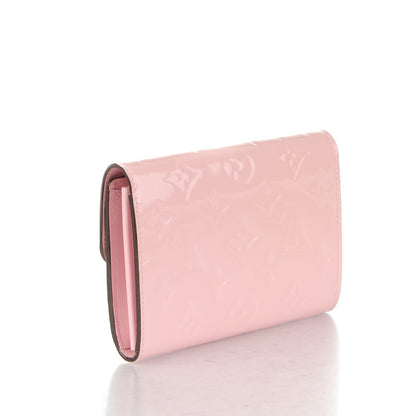 Louis Vuitton Vernis Sarah Compact Wallet Rose Ballerine 3 of 7