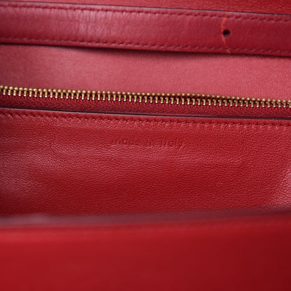 Celine Box Calfskin Medium Classic Box Flap Bag Red 6 of 18