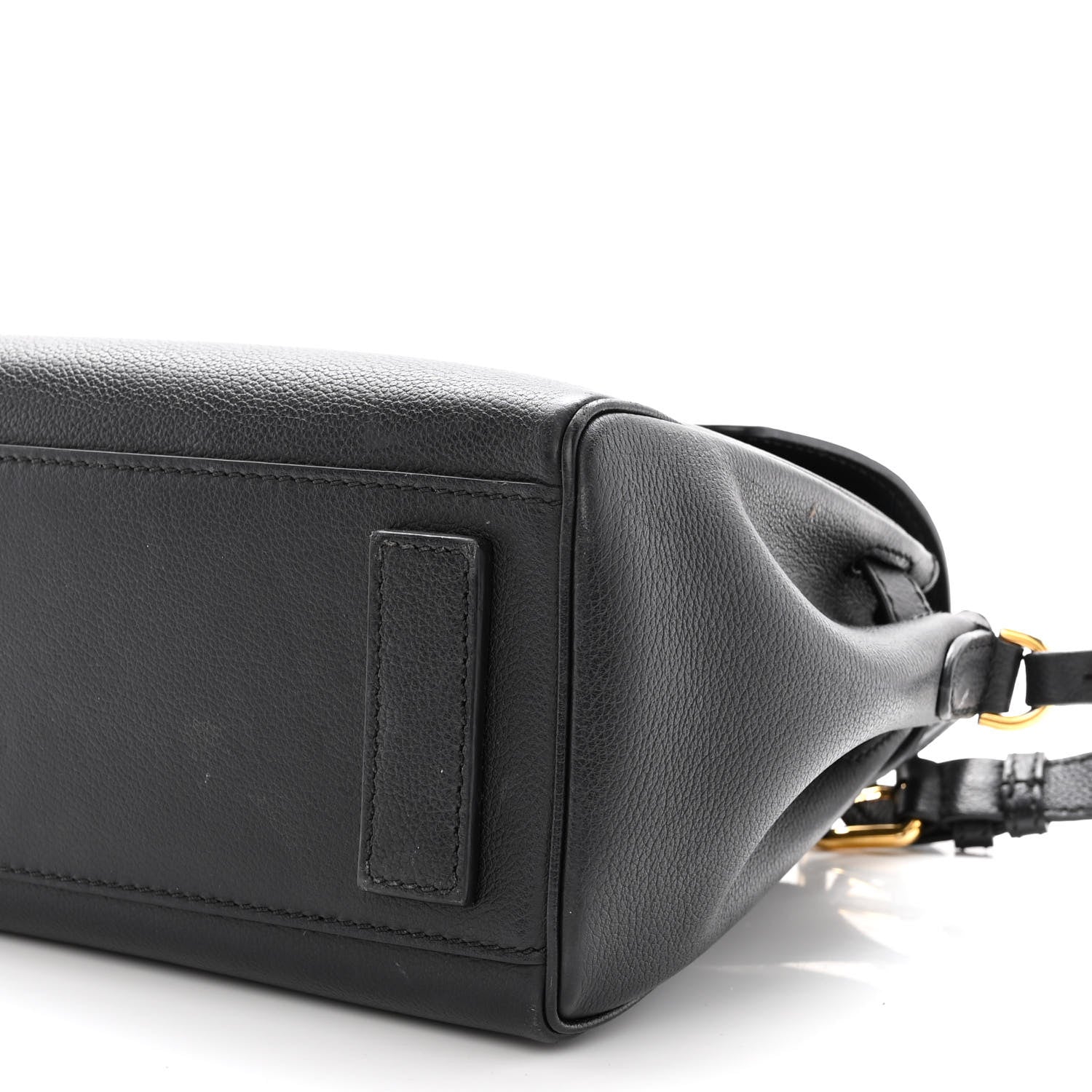 Versace Calfskin Medium La Medusa Top Handle Handbag Black 9 of 12