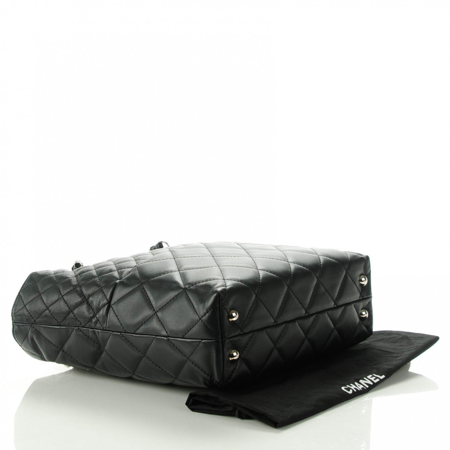 Chanel Calfskin Quilted In the Business North South Tote Black 4 of 7