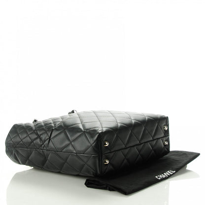 Chanel Calfskin Quilted In the Business North South Tote Black 4 of 7