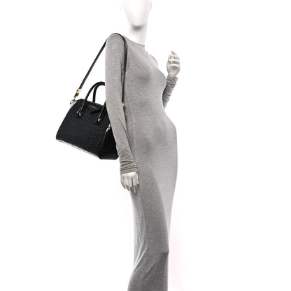 Givenchy Calfskin Crocodile Embossed Small Antigona Black 2 of 10