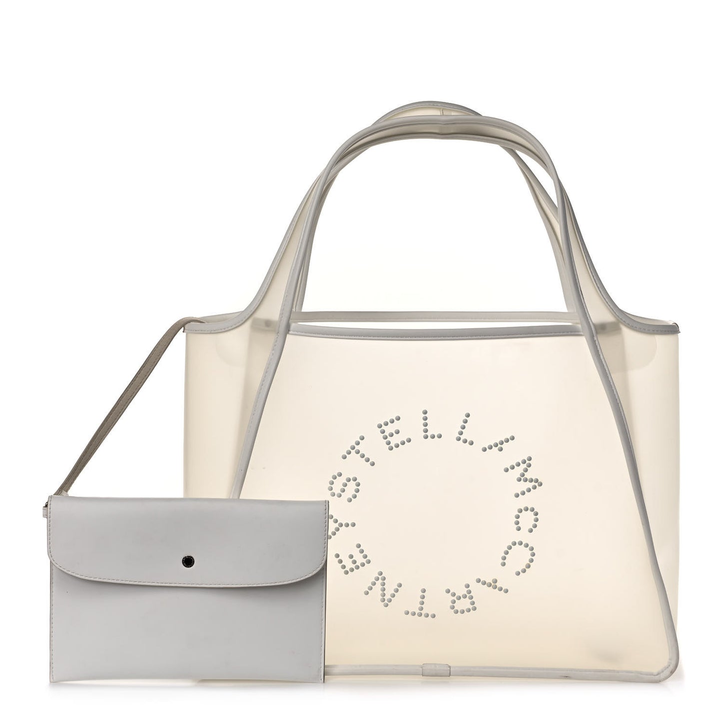 PVC Logo Tote White