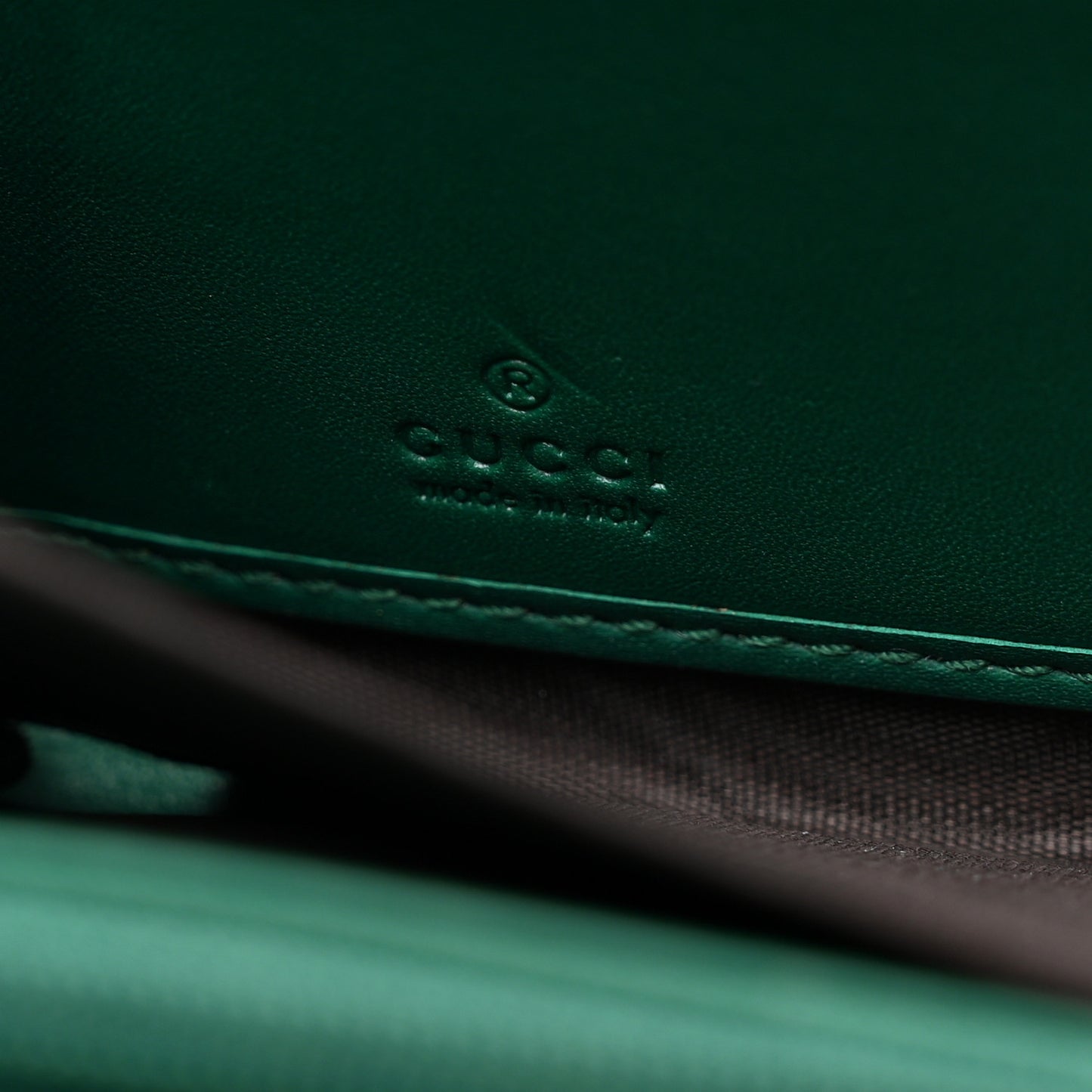 Calfskin Matelasse GG Marmont Zip Around Wallet Emerald Green