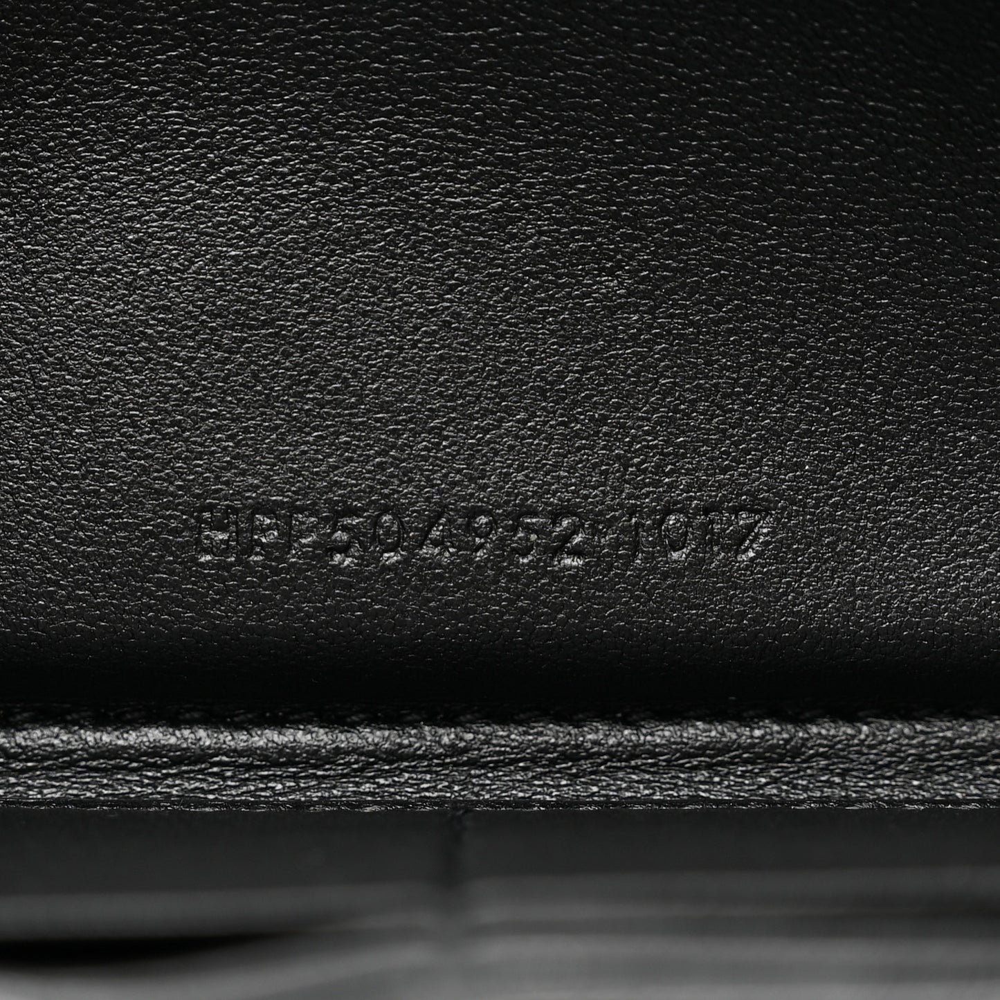 Calfskin Matelasse Chevron Monogram Zip Around Wallet Black