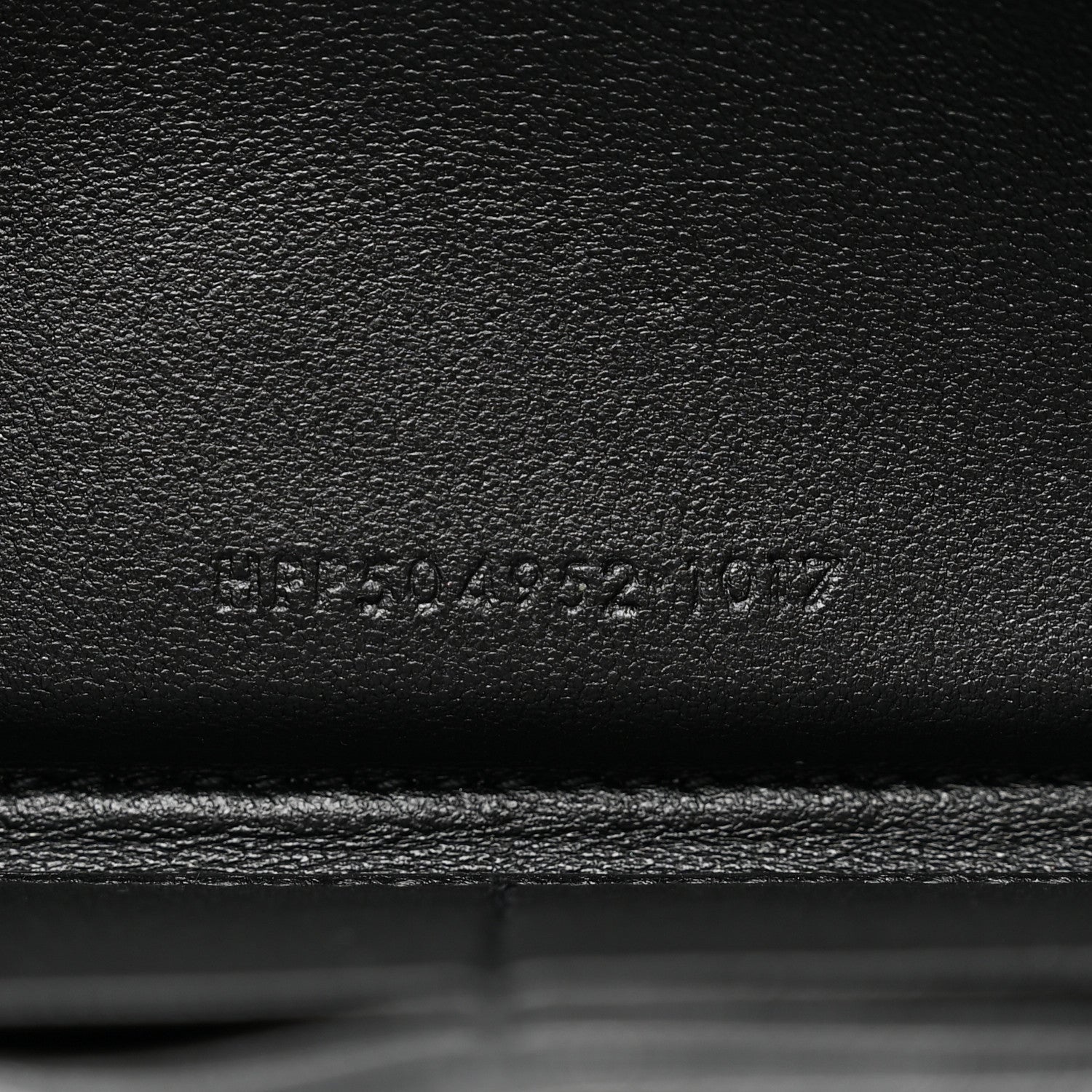 Saint Laurent Calfskin Matelasse Chevron Monogram Zip Around Wallet Black 7 of 7