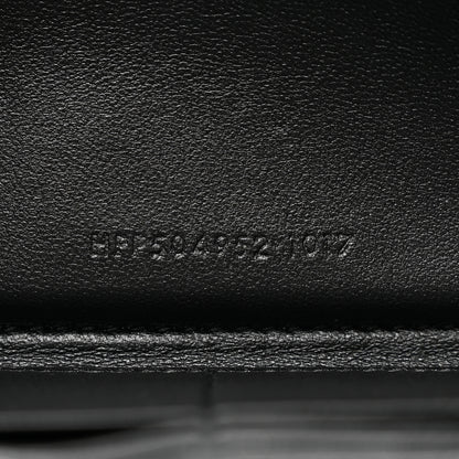 Saint Laurent Calfskin Matelasse Chevron Monogram Zip Around Wallet Black 7 of 7