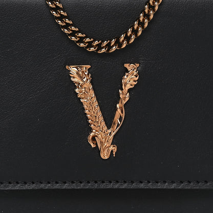 Versace Vitello Medallion Cell Phone Crossbody Black 7 of 12