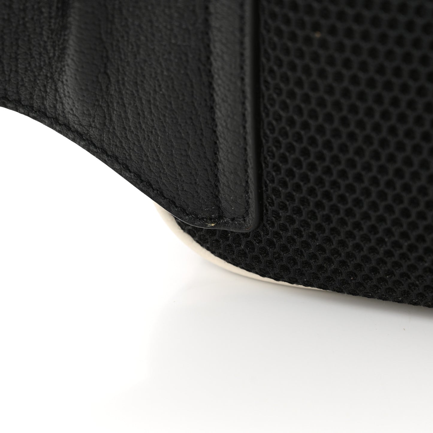X ADIDAS Textured Dollar Calfskin Belt Bag Black