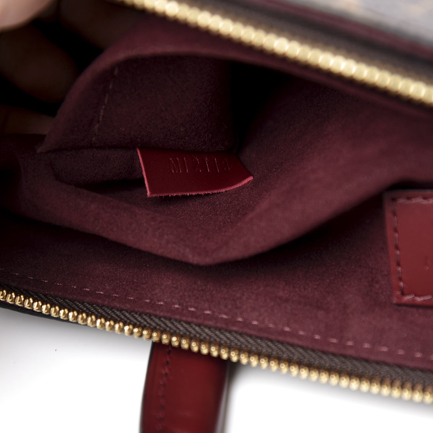 Louis Vuitton Monogram Flower Zipped Tote MM Bordeaux 10 of 12