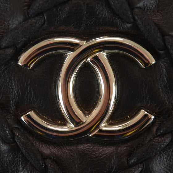 Leather Ultra Stitch Bag Black