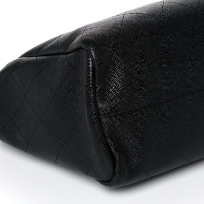 Chanel Caviar Stitched Large Shopping Tote Black 9 of 14