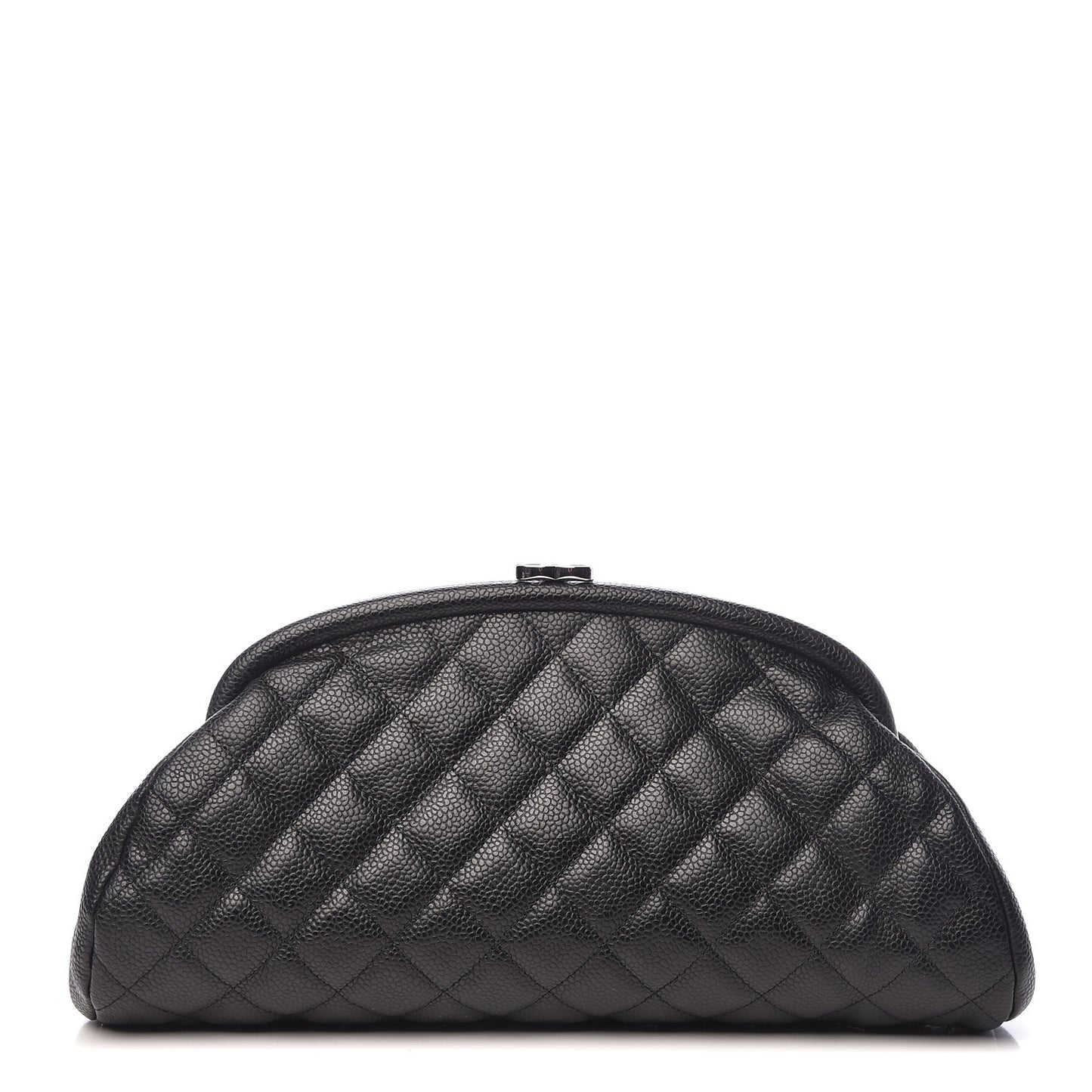 Caviar Quilted Timeless Clutch Black