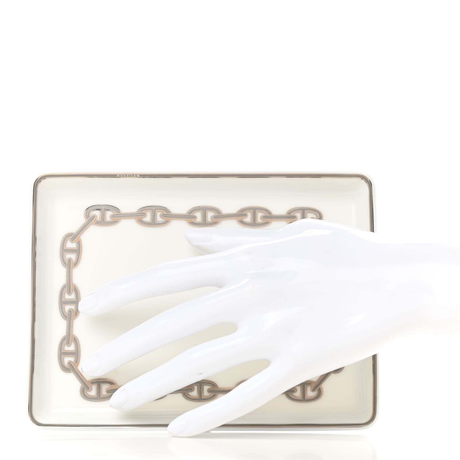 Hermes Porcelain Chaine d' Ancre Sushi Plate 2 of 6