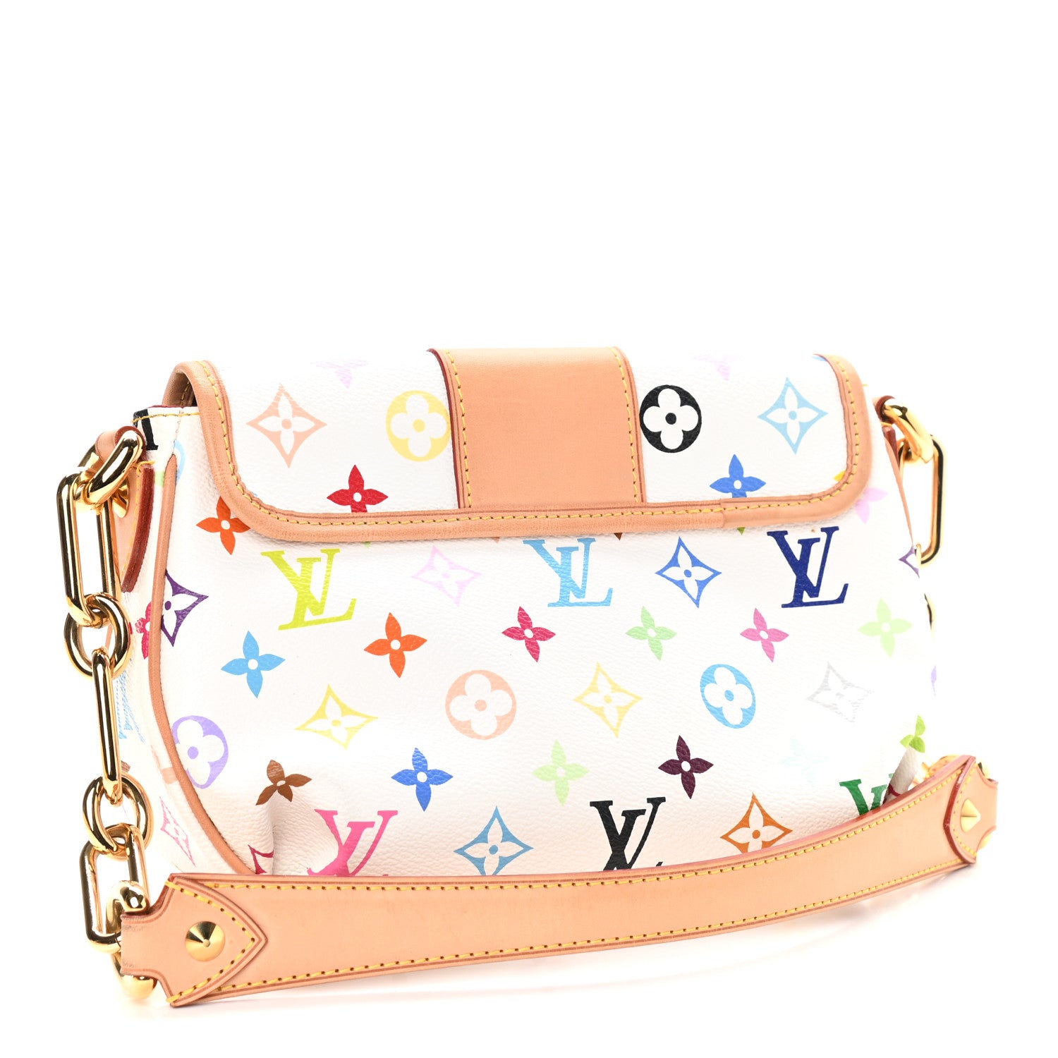 Louis Vuitton Monogram Multicolor Patti White 3 of 9