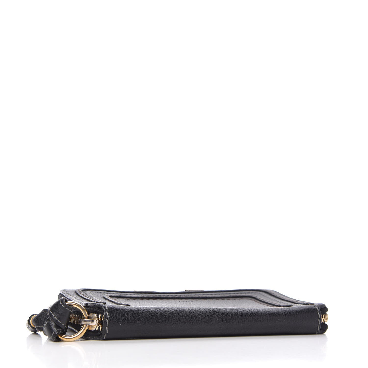 Chloe Grained Calfskin Marcie Long Zip Around Wallet Black 4 of 12