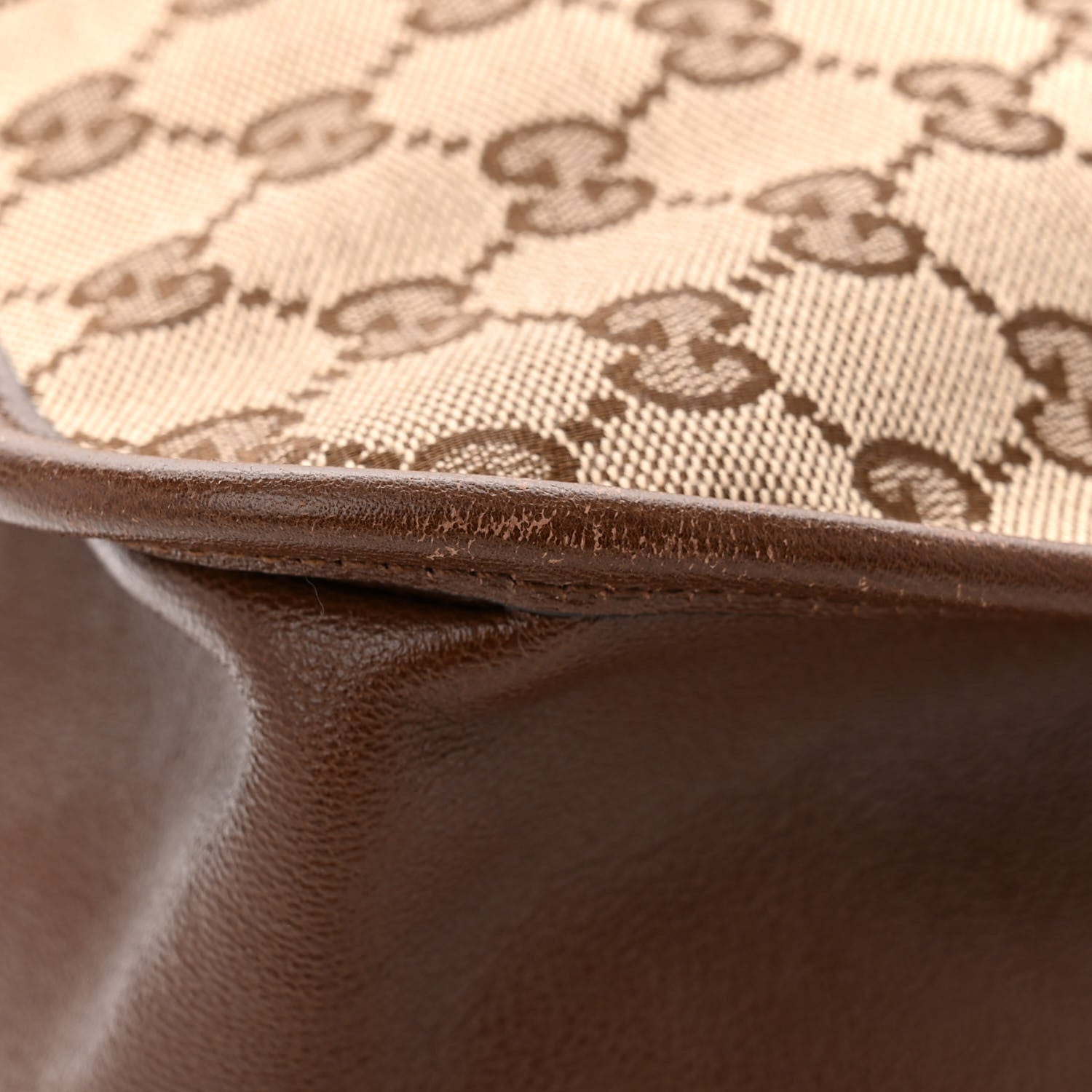 Gucci Monogram Horsebit 1955 Tote Bag Beige Brown Sugar 11 of 11