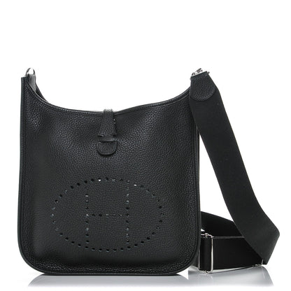 Hermes Taurillon Clemence Evelyne III PM Black 1 of 7