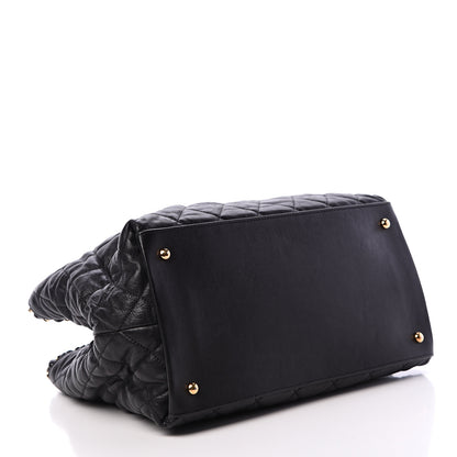 Chanel Calfskin Quilted Small Chain Me Tote Black 3 of 9