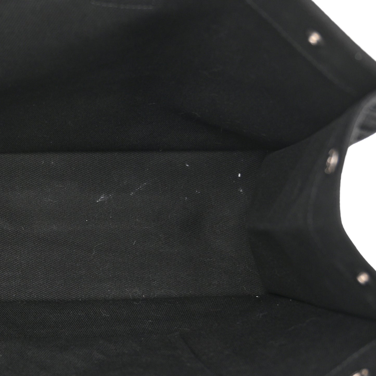 Linen Calfskin Rive Gauche Tote Black