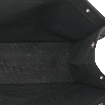 Saint Laurent Linen Calfskin Rive Gauche Tote Black 5 of 12