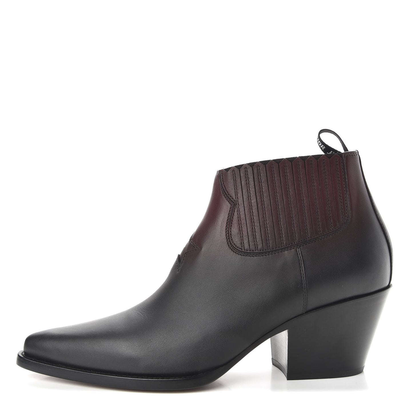 Matte Calfskin Ombre L.A. Ankle Boots 41 Black Rouge