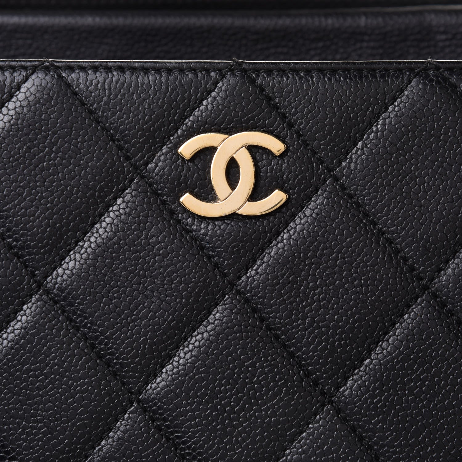Chanel Caviar Quilted Shopping Tote Black 8 of 10