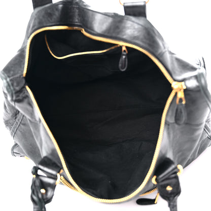 Balenciaga Agneau Giant 21 Gold Hardware Weekender Black 4 of 16