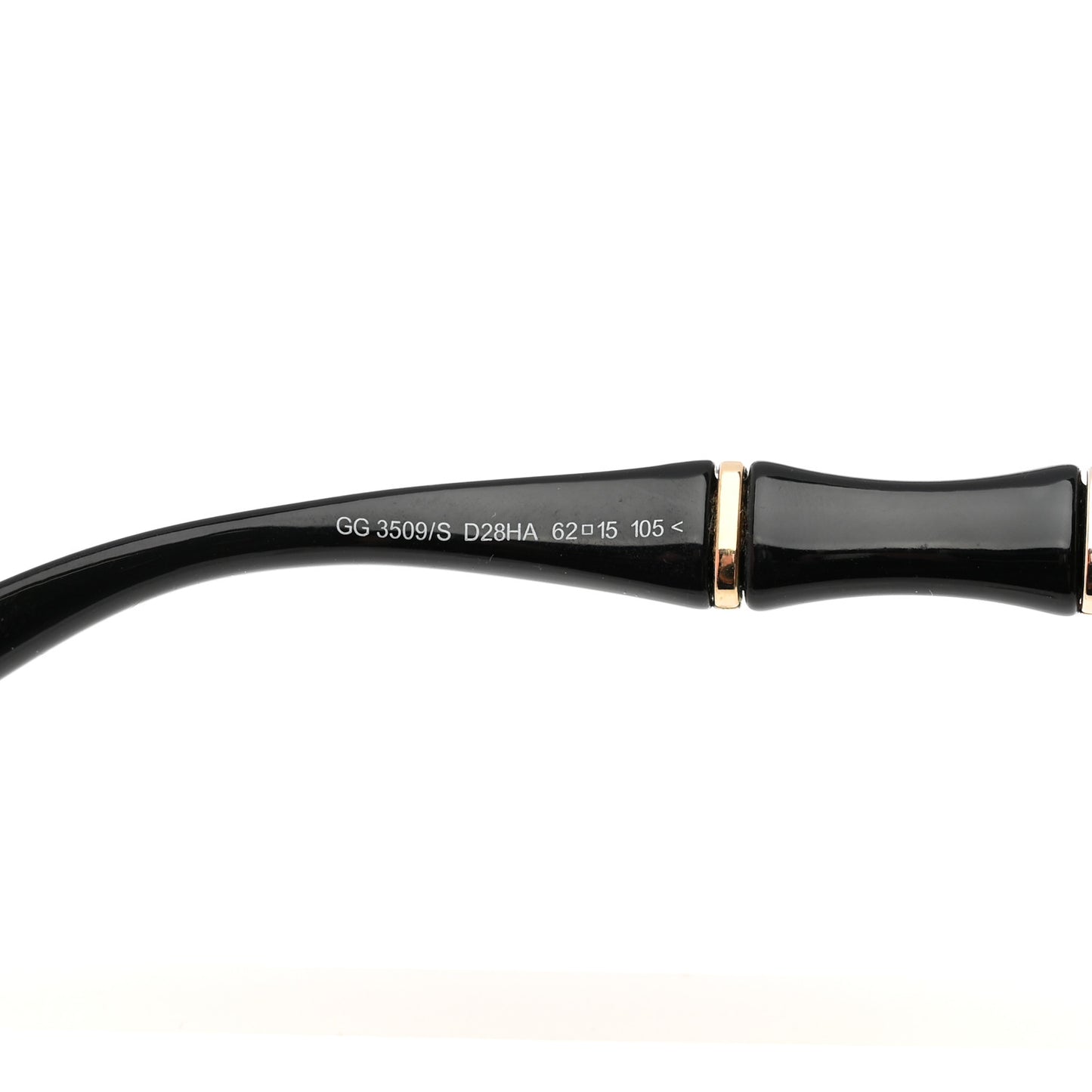 Oversized Oval Bamboo Sunglasses 3509/S Black