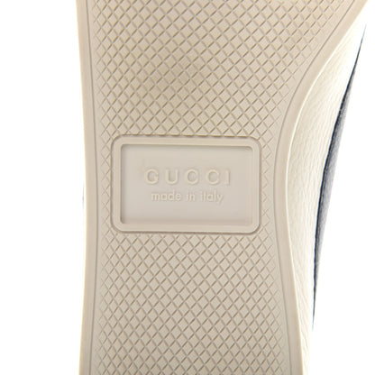 Gucci Calfskin Mens Web Falacer Sneakers 7.5 White Blue 8 of 10