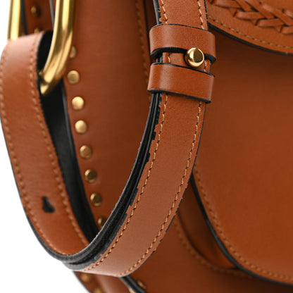 Chloe Calfskin Braided Medium Hudson Shoulder Bag Caramel 10 of 12