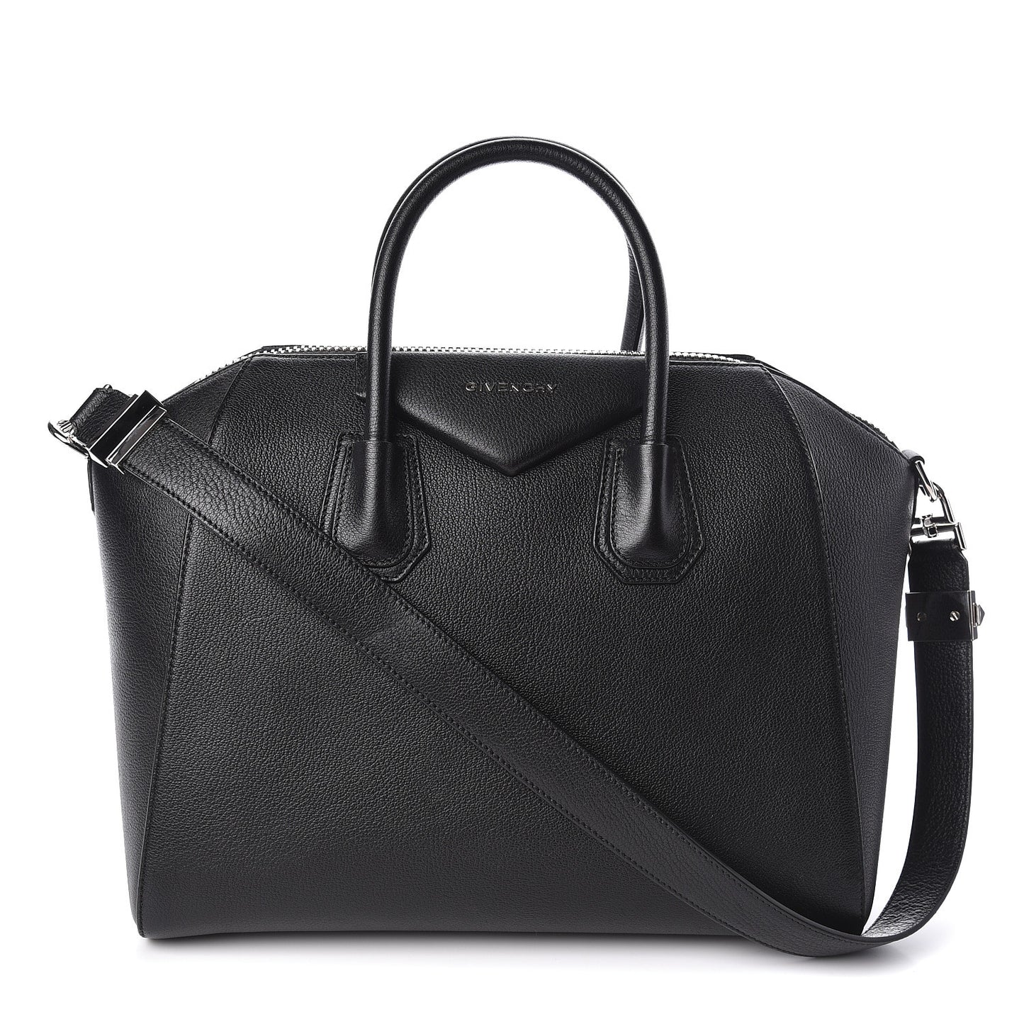 Sugar Goatskin Medium Antigona Black