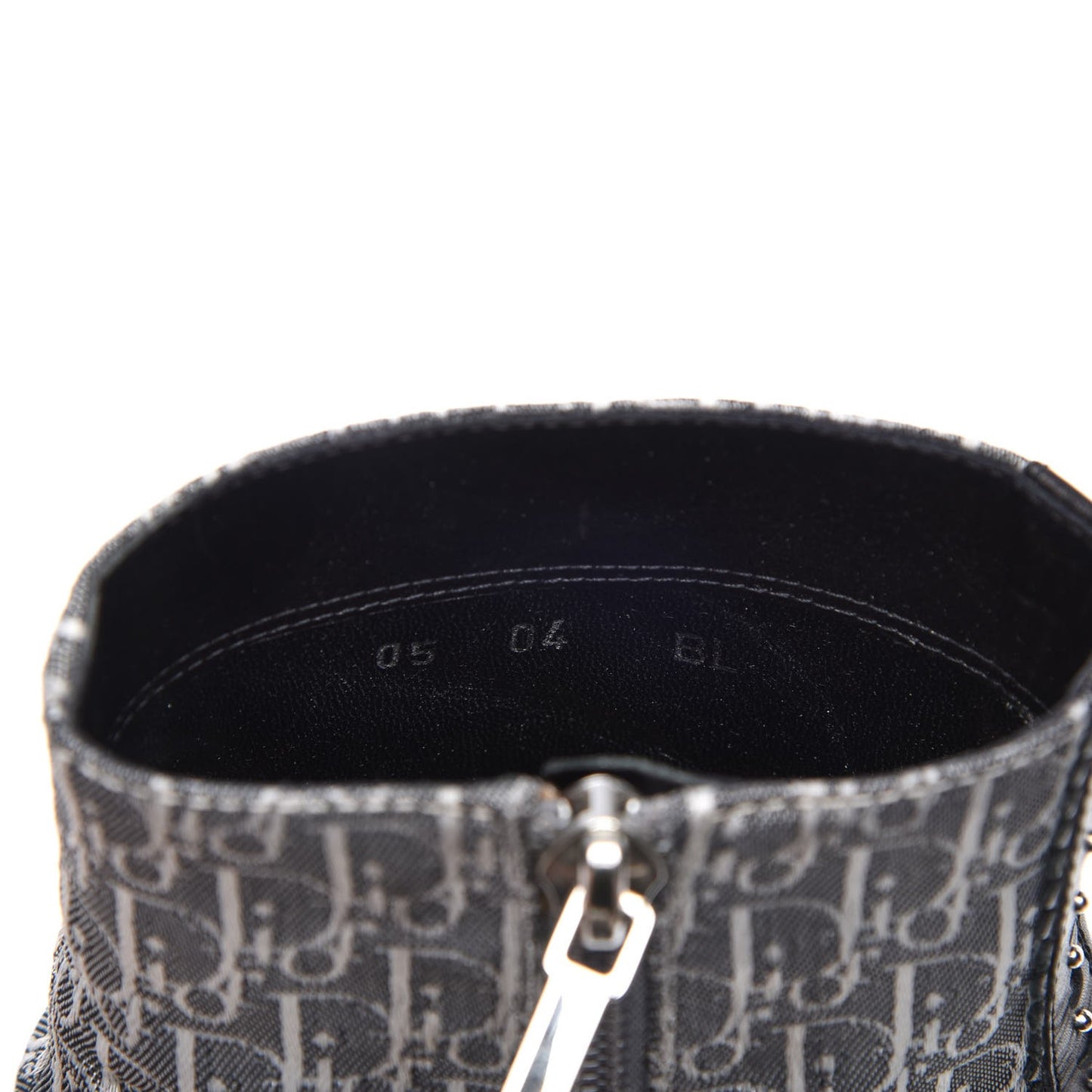 Monogram Trick Pearl Ankle Boots 36.5 Gris Moyen