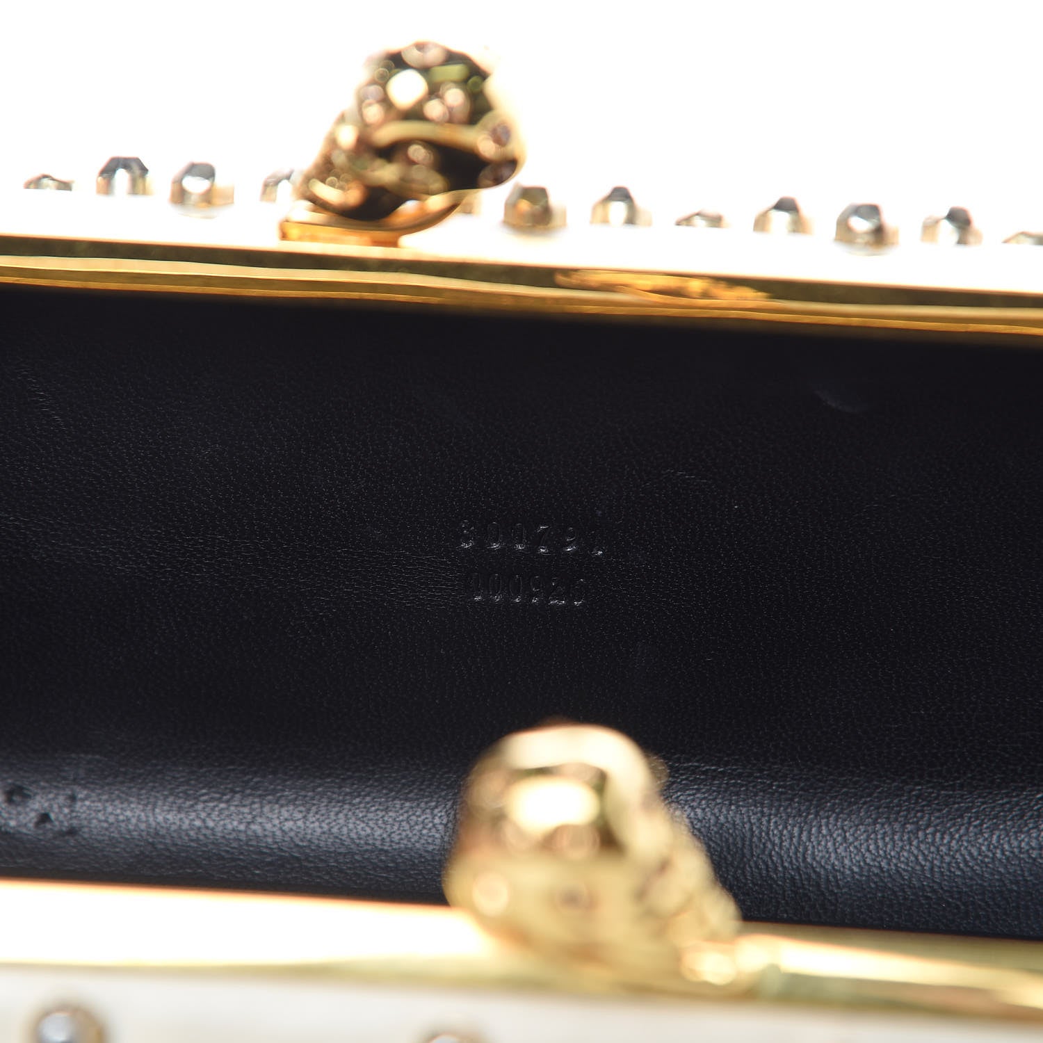 Alexander McQueen Nappa Studded Twin Skull Box Clutch Ivory 7 of 12