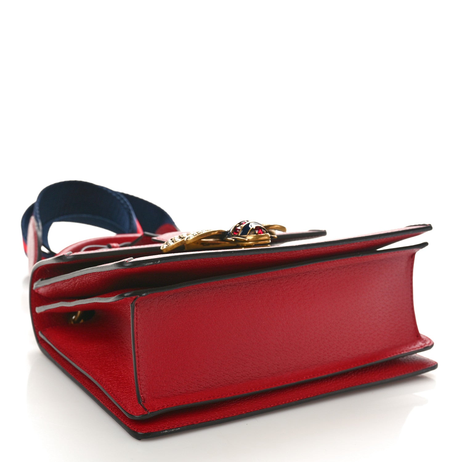 Gucci GG Supreme Monogram Small Queen Margaret Top Handle Bag Red 4 of 9