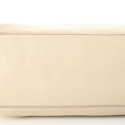 Gucci Pebbled Calfskin Medium Soho Chain Shoulder Bag Off White 13 of 16