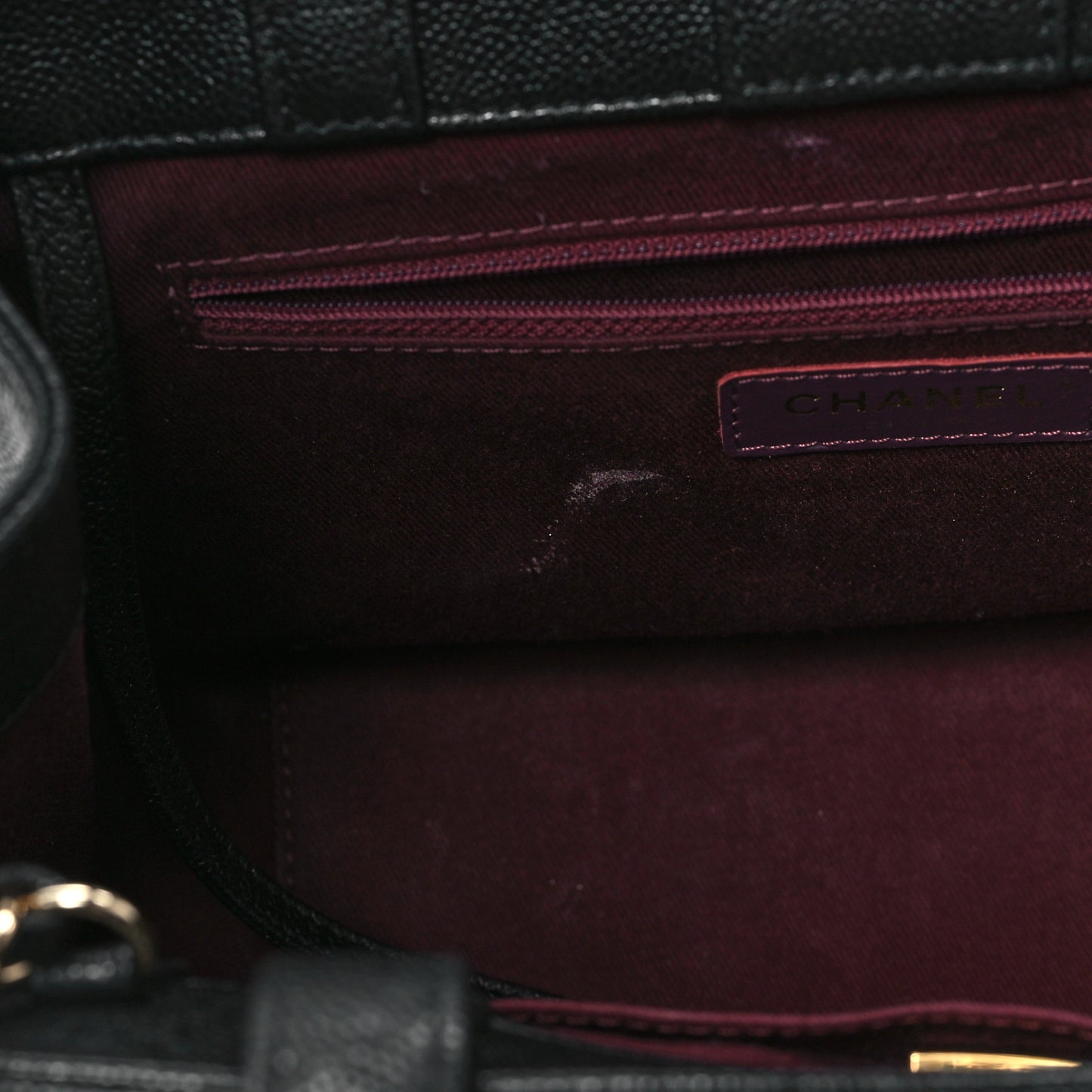 Caviar Quilted Small Business Affinity Shopping Bag Black