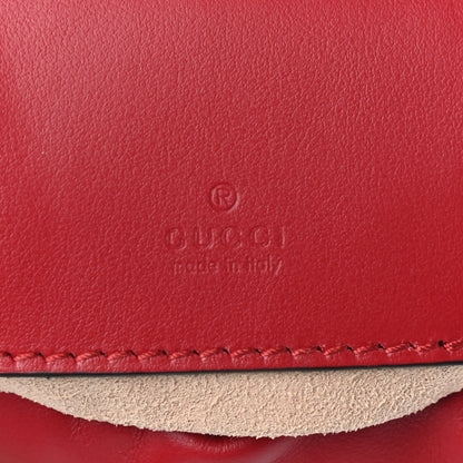 Gucci Calfskin Matelasse Mini GG Marmont 2.0 Bucket Bag Hibiscus Red 5 of 6