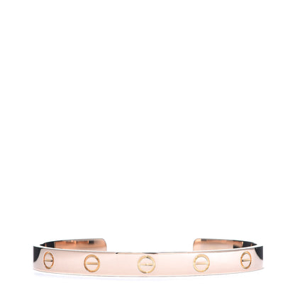 Cartier 18K Pink Gold LOVE Cuff Bracelet 17 1 of 5