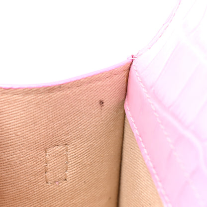 Jacquemus Calfskin Crocodile Embossed Le Bambino Pink 11 of 15