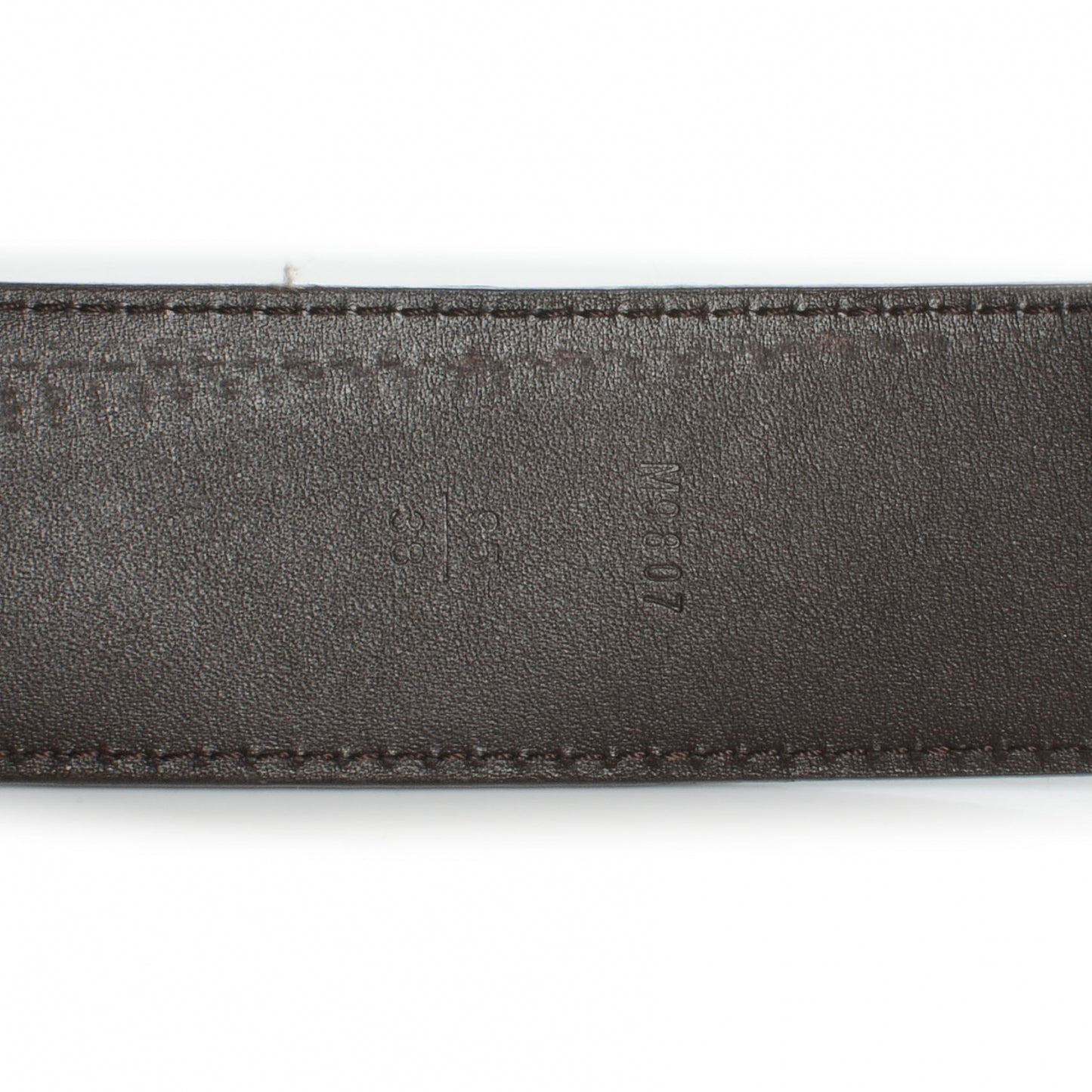 Damier Ebene LV Initiales Belt 95 38