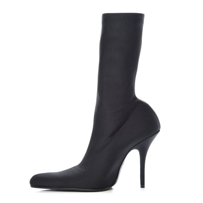 Balenciaga Fabric 110mm Booties 37.5 Black 1 of 8
