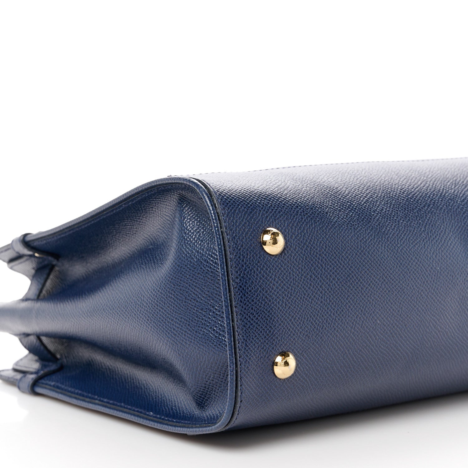 Salvatore Ferragamo Calfskin Briana Tote Navy 9 of 11