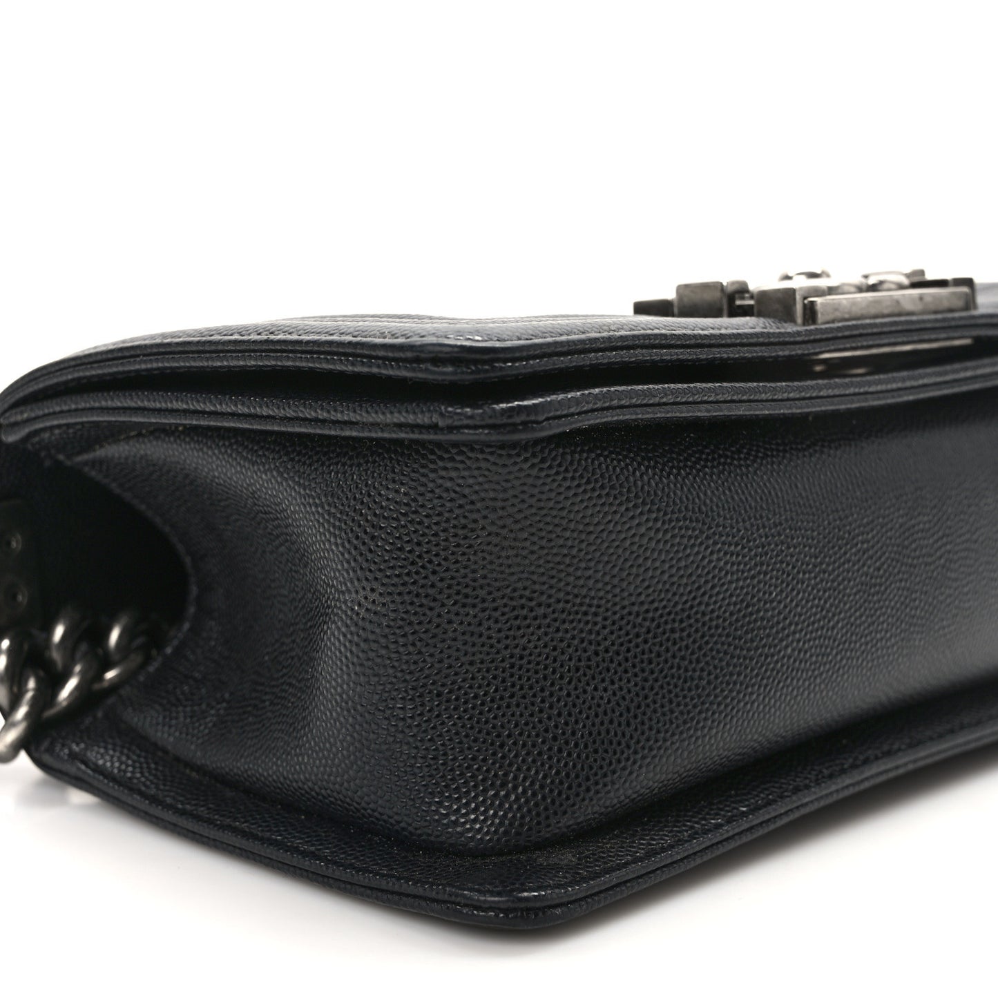 Caviar Quilted Small Boy Flap Black