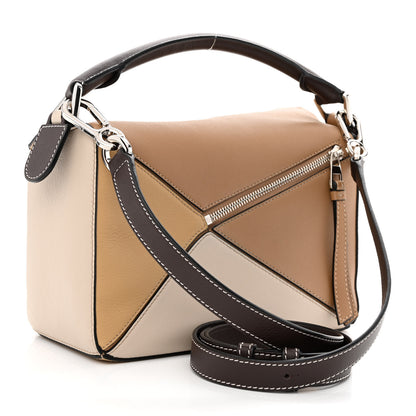 Loewe Calfskin Small Puzzle Bag Mocca Multicolor 3 of 9