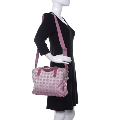Chanel Nylon Small Travel Tote Bag Pink 2 of 9