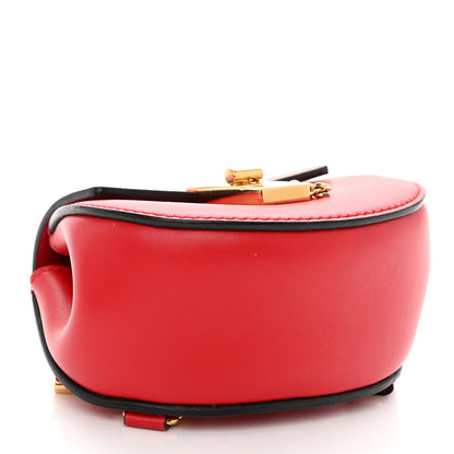 Chloe Shiny Calfskin Mini Drew Crossbody Backpack Juicy Red 4 of 9